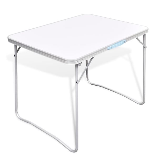 vidaXL Camping Klappbord med Metallramme 80 x 60 cm