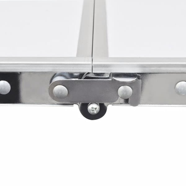 vidaXL Sammenleggbart campingbord høydejusterbar aluminium 180 x 60 cm