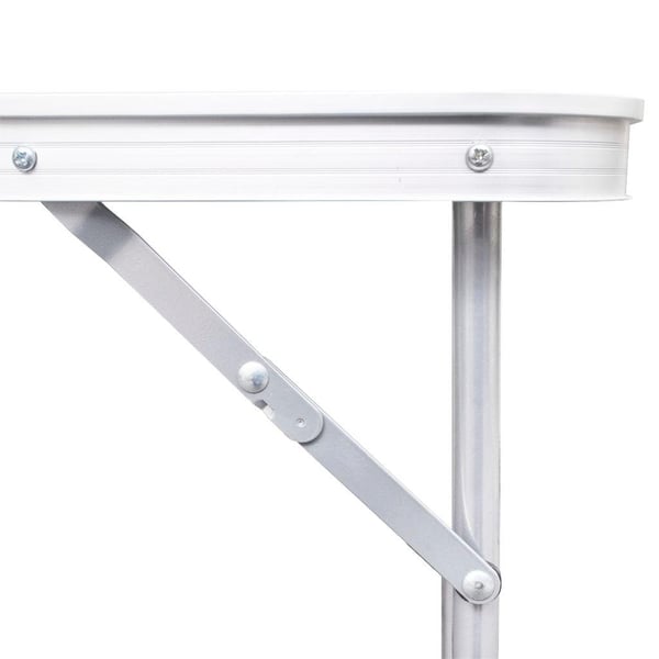 vidaXL Sammenleggbart campingbord høydejusterbar aluminium 240 x 60 cm