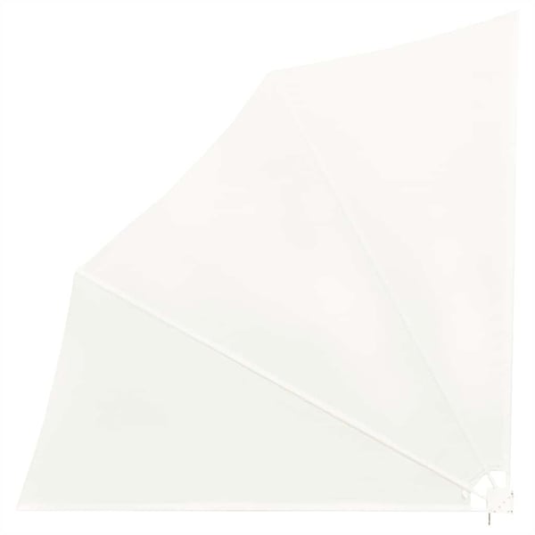 vidaXL Sammenleggbar sidemarkise for balkong krem 140x140 cm