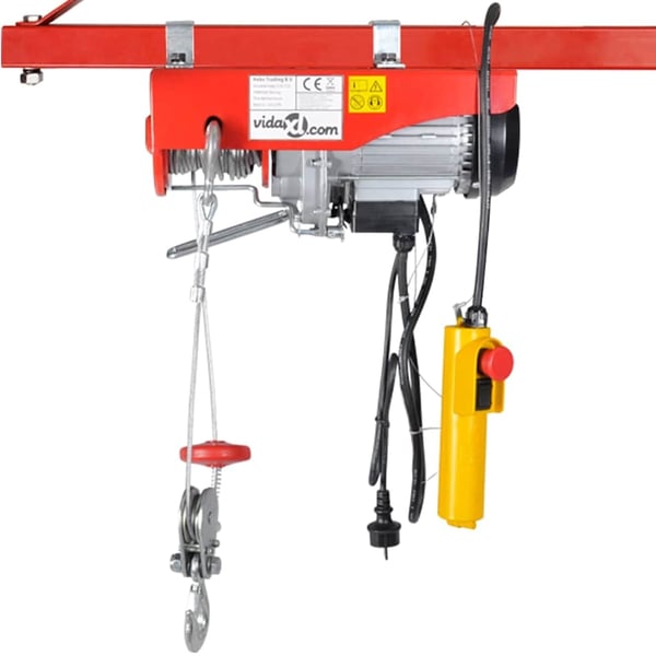 vidaXL Elektrisk vinsj 1000 W 300/600 kg