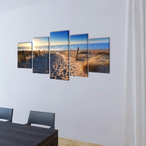vidaXL Taulusarja Hiekkaranta 100 x 50 cm