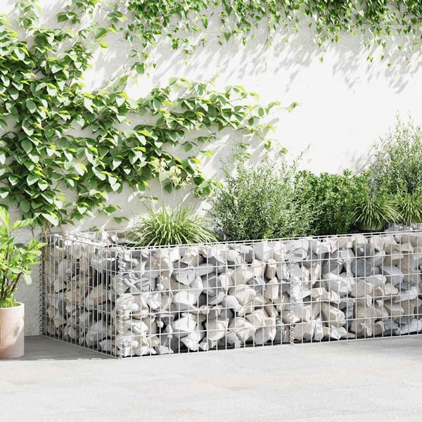 vidaXL Gabion galvanisert stål 180x90x50 cm