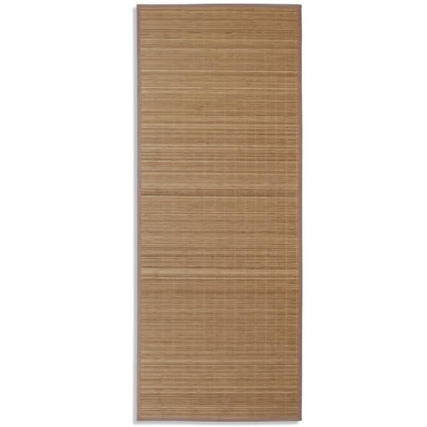 vidaXL Teppe naturlig bambus rektangulært 80 x 200 cm