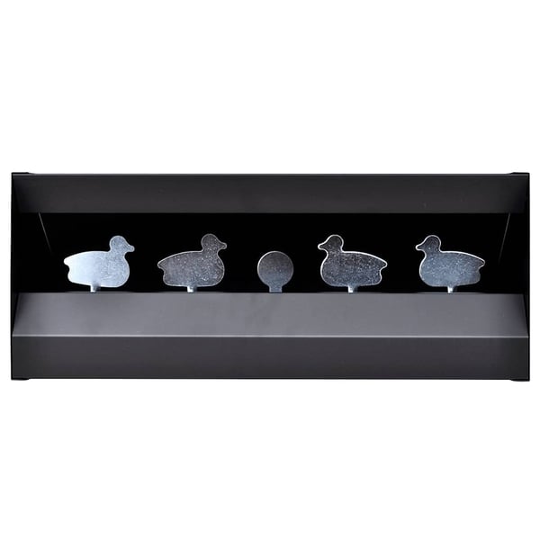 vidaXL skydekasse magnetisk 4 + 1 skydeskiver med andemotiv
