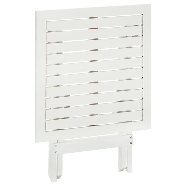 vidaXL Bistrobord hvit 46x46x47 cm heltre akasie