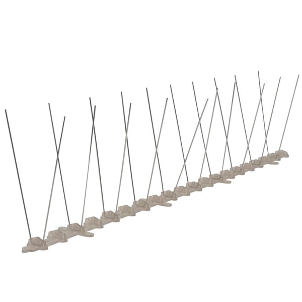 vidaXL Fuglepigger 2-rader 6 stk plast 3 m