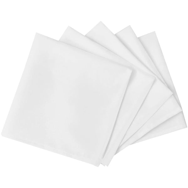 vidaXL 25 Middags servietter hvit 50 x 50 cm