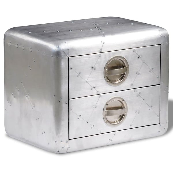 vidaXL Aviator-endebord med 2 skuffer flyverstil