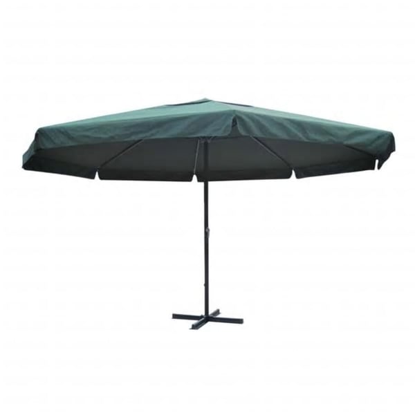 vidaXL Grønn Samos Parasoll 500 cm aluminium