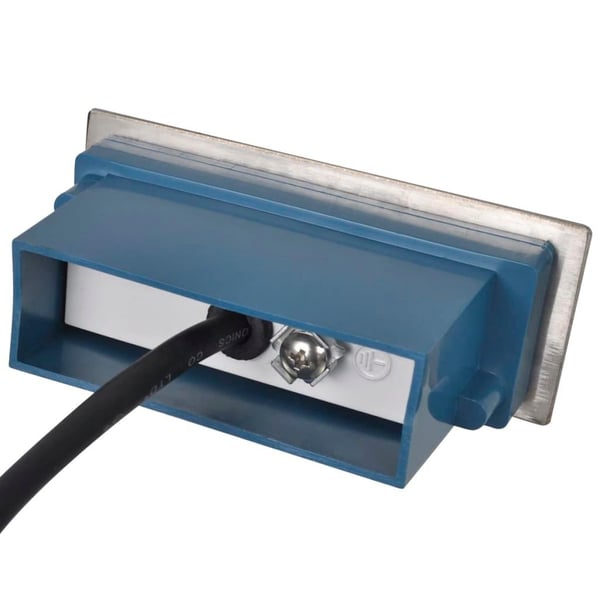 vidaXL Innfelte LED-trappelys 2 stk 44 x 111 x 56 mm