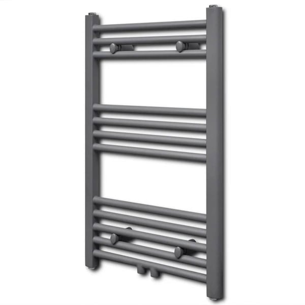 vidaXL Radiator håndklestativ rett grå 500 x 764 mm
