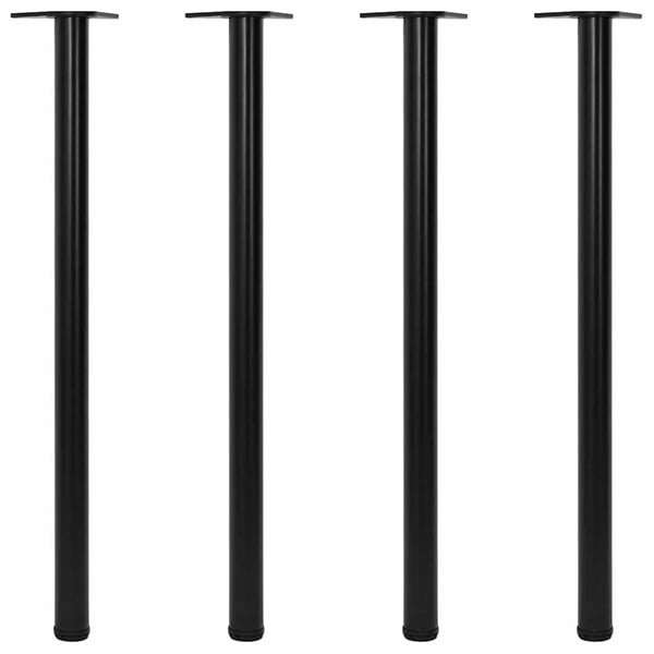 vidaXL 4 Height justerbare Bordben Sort 1100 mm