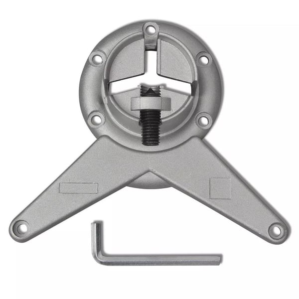 vidaXL 4 Height justerbare Bordben Krom 1100 mm