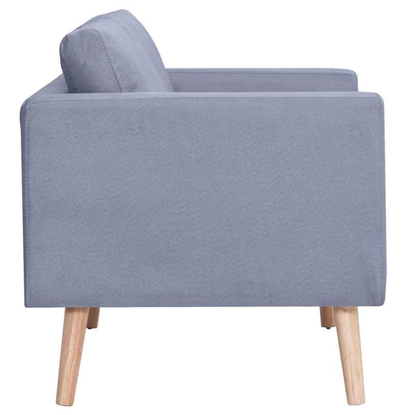 vidaXL Soffgrupp med 2-sits och 3-sits tyg ljusgrå