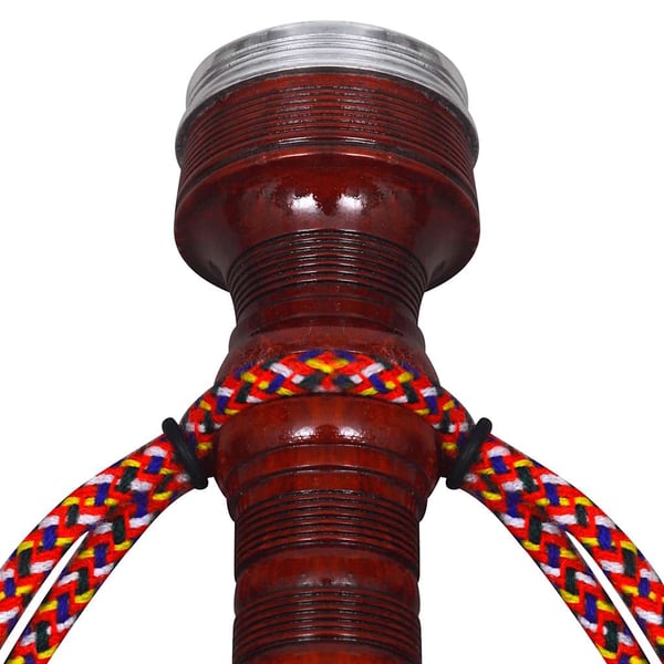 vidaXL Scottish Great Highland sækkepibe rød tartan