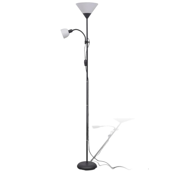 vidaXL Gulvlampe svart