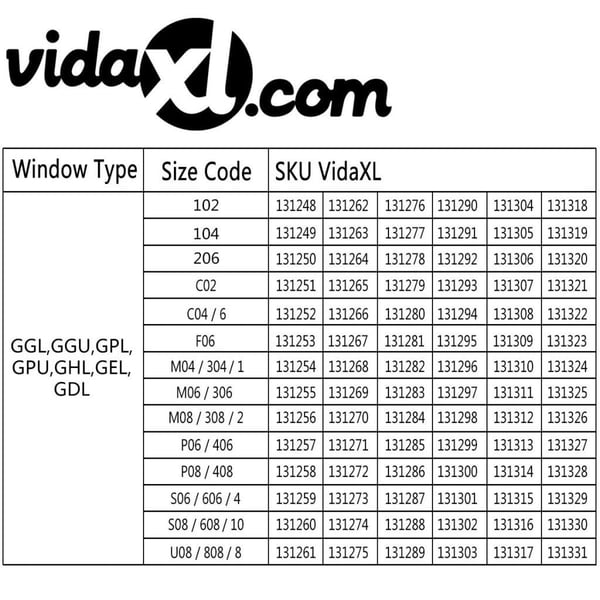 vidaXL Rullegardiner svart F06