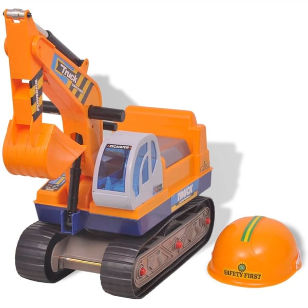 vidaXL Ride-on Gravemaskine Plastik Gul