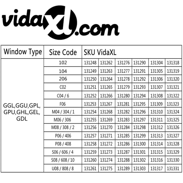 vidaXL Rullegardiner hvit F06