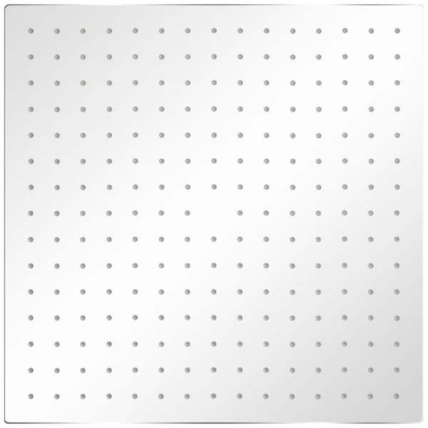 vidaXL brusehoved rustfrit stål 40x40 cm firkantet