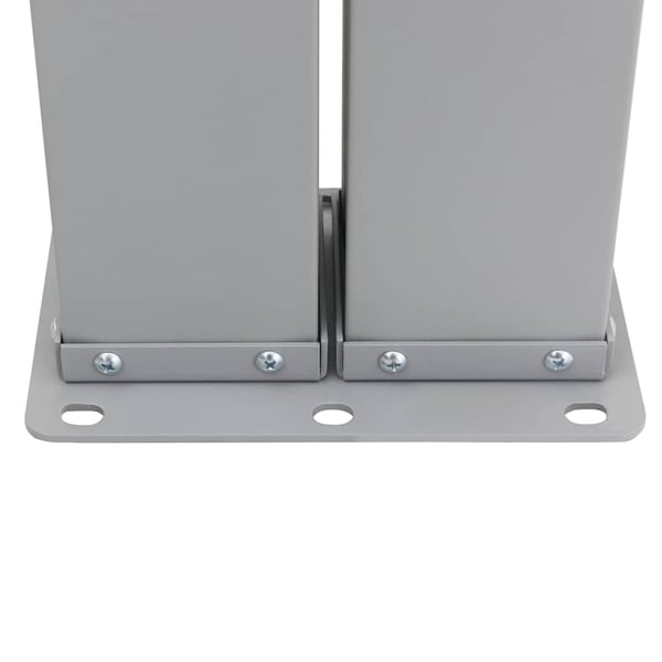 vidaXL Uttrekkbar sidemarkise 160x600 cm kremhvit