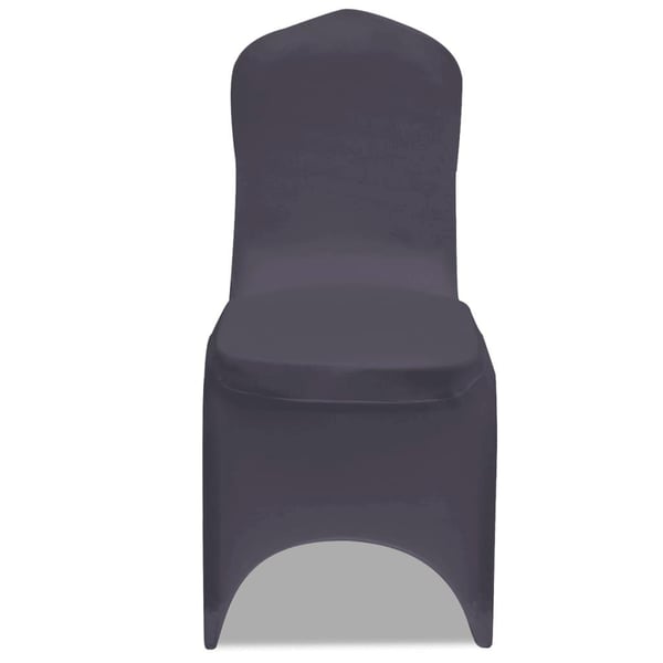 vidaXL Stolsöverdrag 4 st antracit