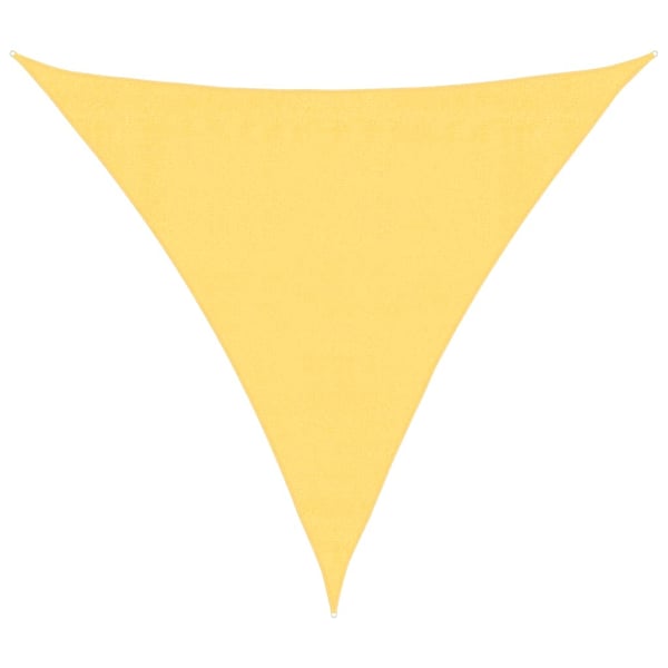 vidaXL Solsejl HDPE trekantet 3,6x3,6x3,6 m beige