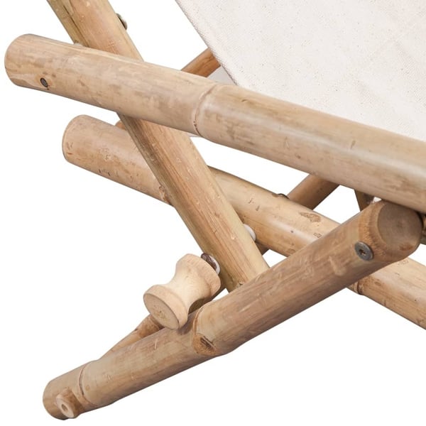 vidaXL Däckstol bambu