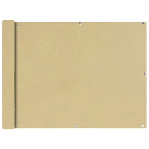 vidaXL Balkongskjerm Oxfordstoff 90x400 cm Beige