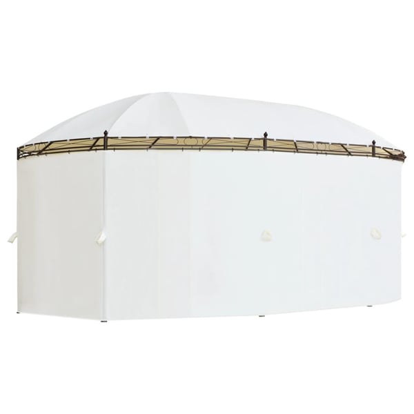 vidaXL Paviljong 530x350x265 cm kremhvit