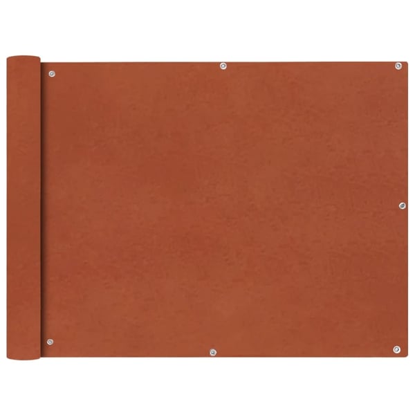 vidaXL Balkongskjerm oxfordstoff 90x600 cm terrakotta vidaXL Balkongskjerm oxfordstoff 90x600 cm terrakotta