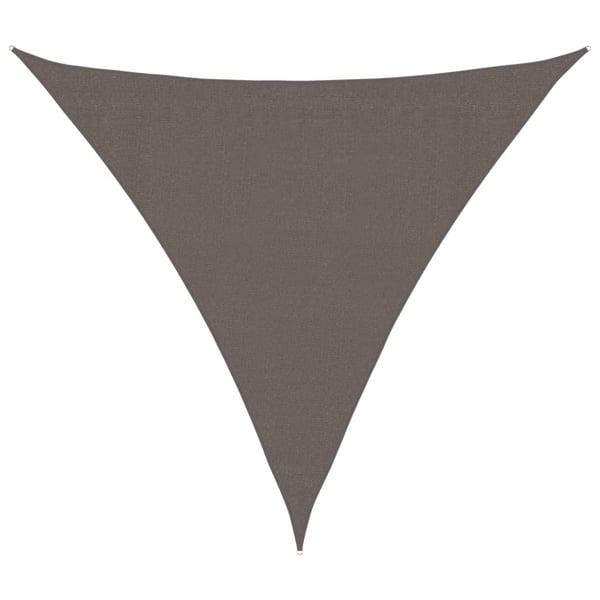 vidaXL Solseil HDPE Triangel 3,6x3,6x3,6 m Antrasitt
