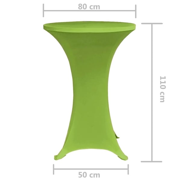 vidaXL Elastisk Bordduk 2 stk 80 cm Grønn