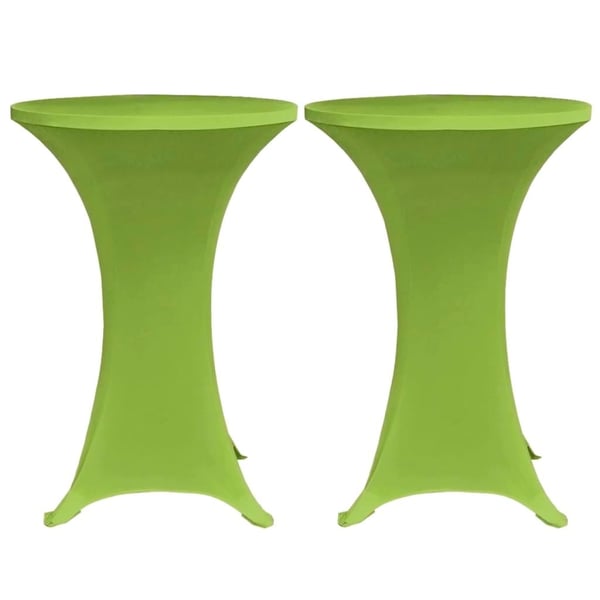 vidaXL Elastisk Bordduk 2 stk 80 cm Grønn