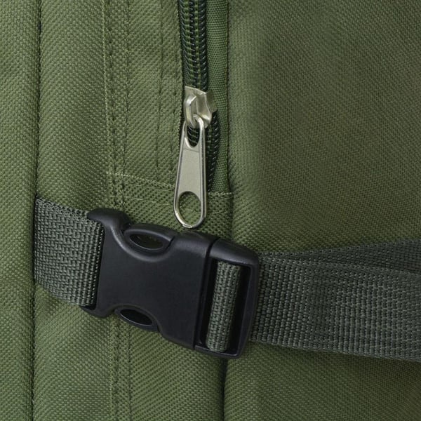 vidaXL Ryggsekk Militærstil 65 L Grønn