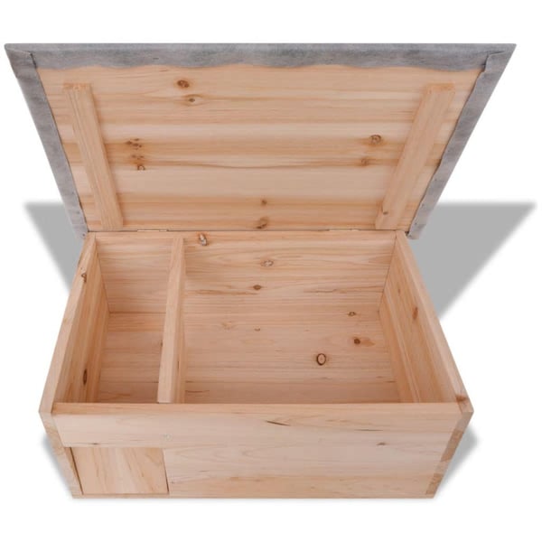 vidaXL Pinnsvinhus 45x33x22 cm Tre