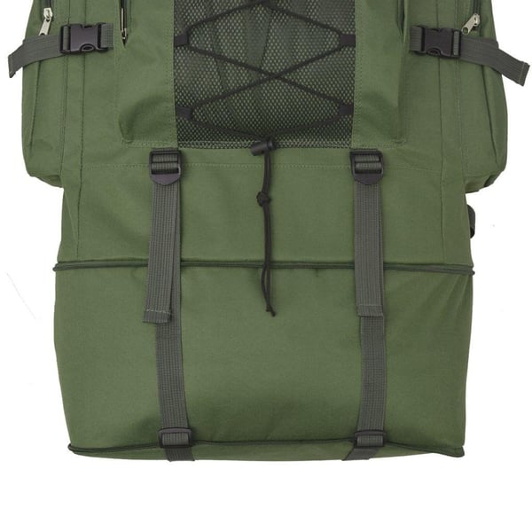 vidaXL Armeija-Tyylinen Reppu XXL 100 L Vihreä
