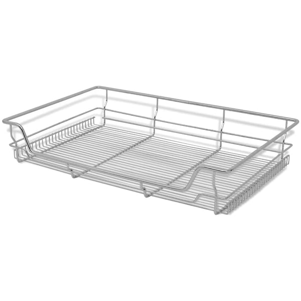 vidaXL Ulosvedettävät ritilälaatikot 2 kpl 800 mm hopea