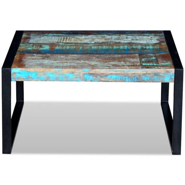 vidaXL sofabord 80x80x40 cm massivt genbrugstræ