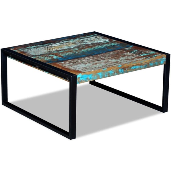 vidaXL sofabord 80x80x40 cm massivt genbrugstræ