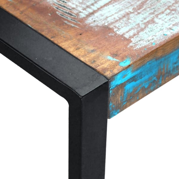 vidaXL sofabord 80x80x40 cm massivt genbrugstræ