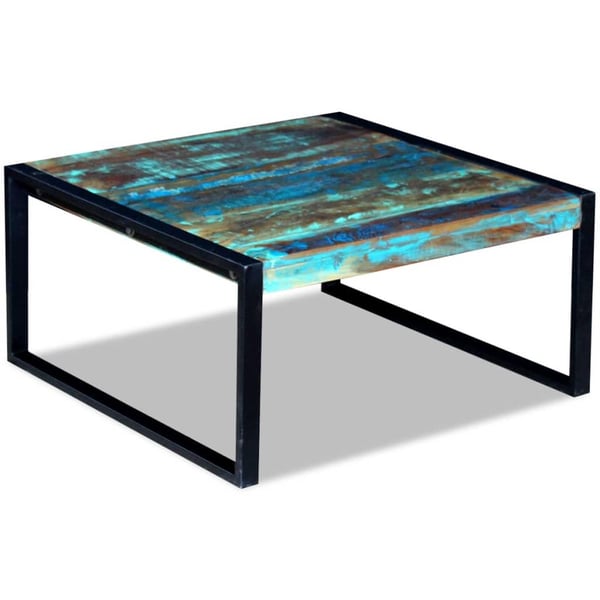 vidaXL sofabord 80x80x40 cm massivt genbrugstræ