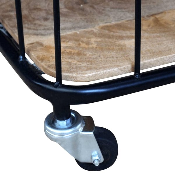 vidaXL tv-bord massivt mangotræ 100x40x45 cm