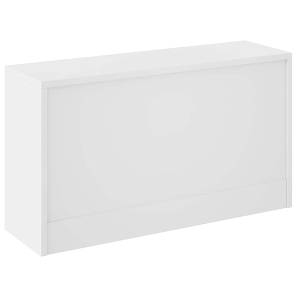vidaXL Skooppbevaringsbenk Hvit 80x24x45 cm