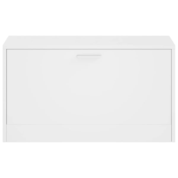 vidaXL Skooppbevaringsbenk Hvit 80x24x45 cm