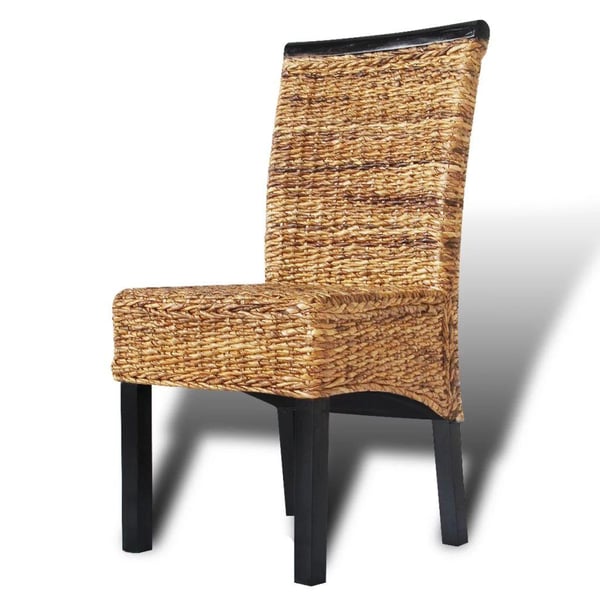 vidaXL Spisestoler 4 stk abaca og heltre mango