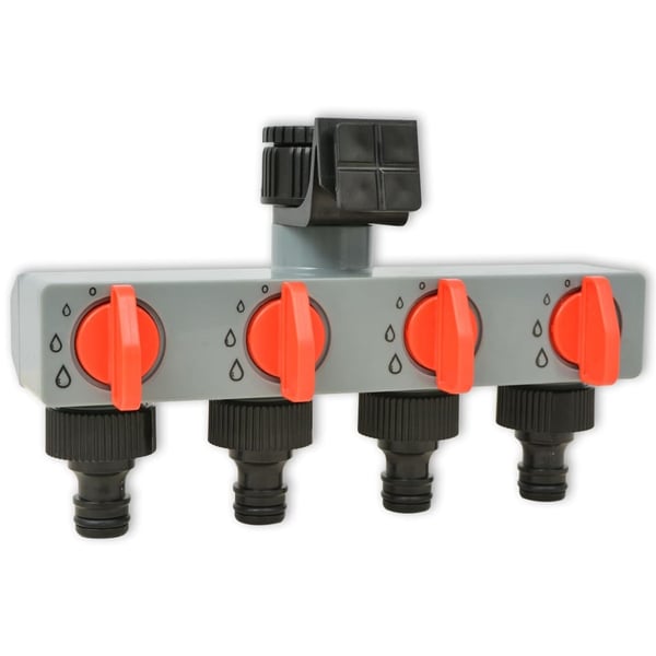 vidaXL 42352  Automatisk irrigationstimer med 4 stationer 3 V