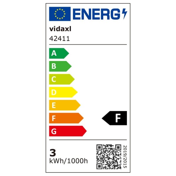 vidaXL Utendørs LED vegglampe 2 stk runde opp/ned