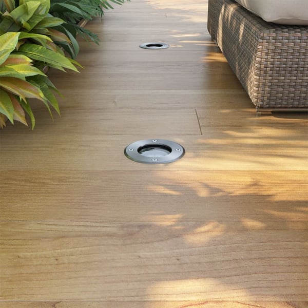 vidaXL LED-nedgravningsspots 3 stk. rund
